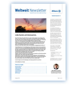 Allianz Weltweit Newsletter